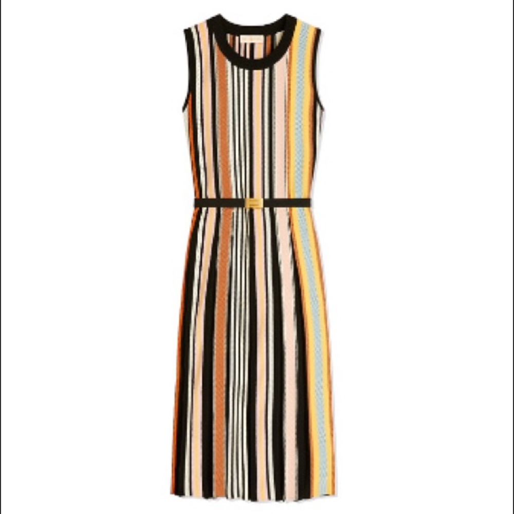 Tory Burch knitted striped sweater dress EUC